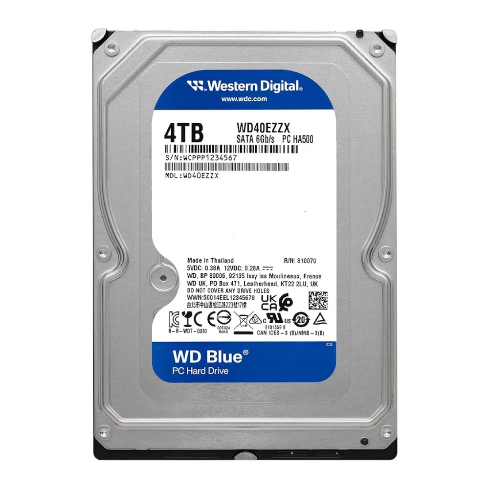 WD Blue 4TB SATA 3.5 Inch Desktop Internal Hard Disk